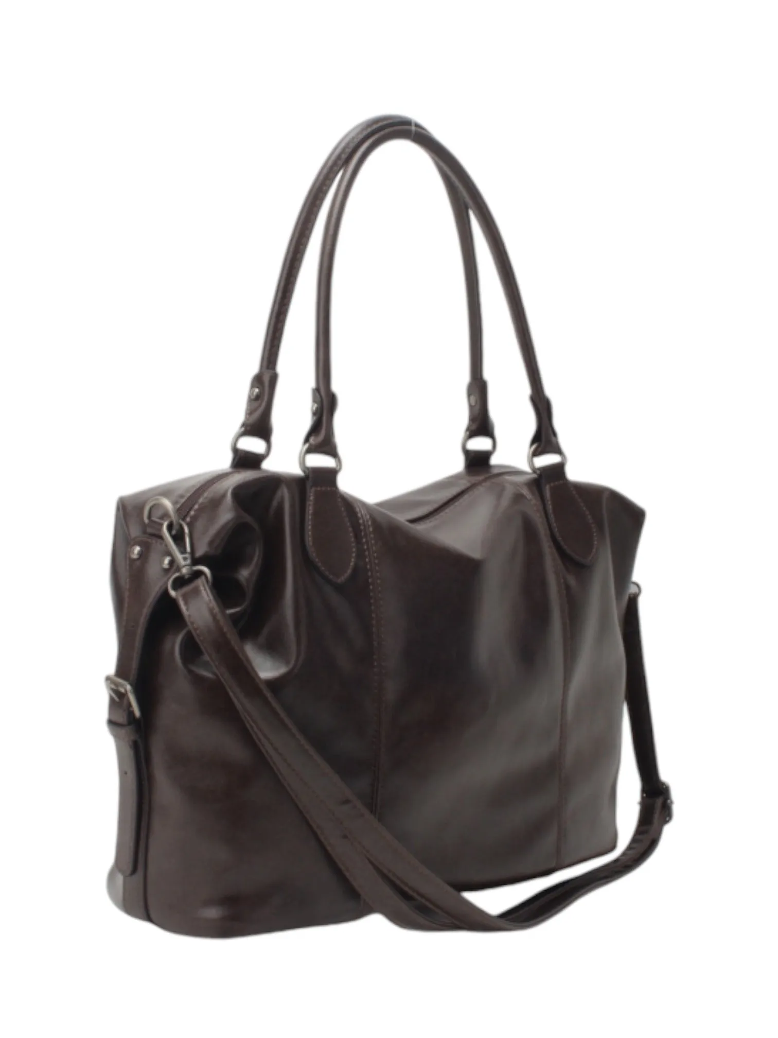 "City" bag chocolate brown sold by Meet Me There product image thumbnail 3