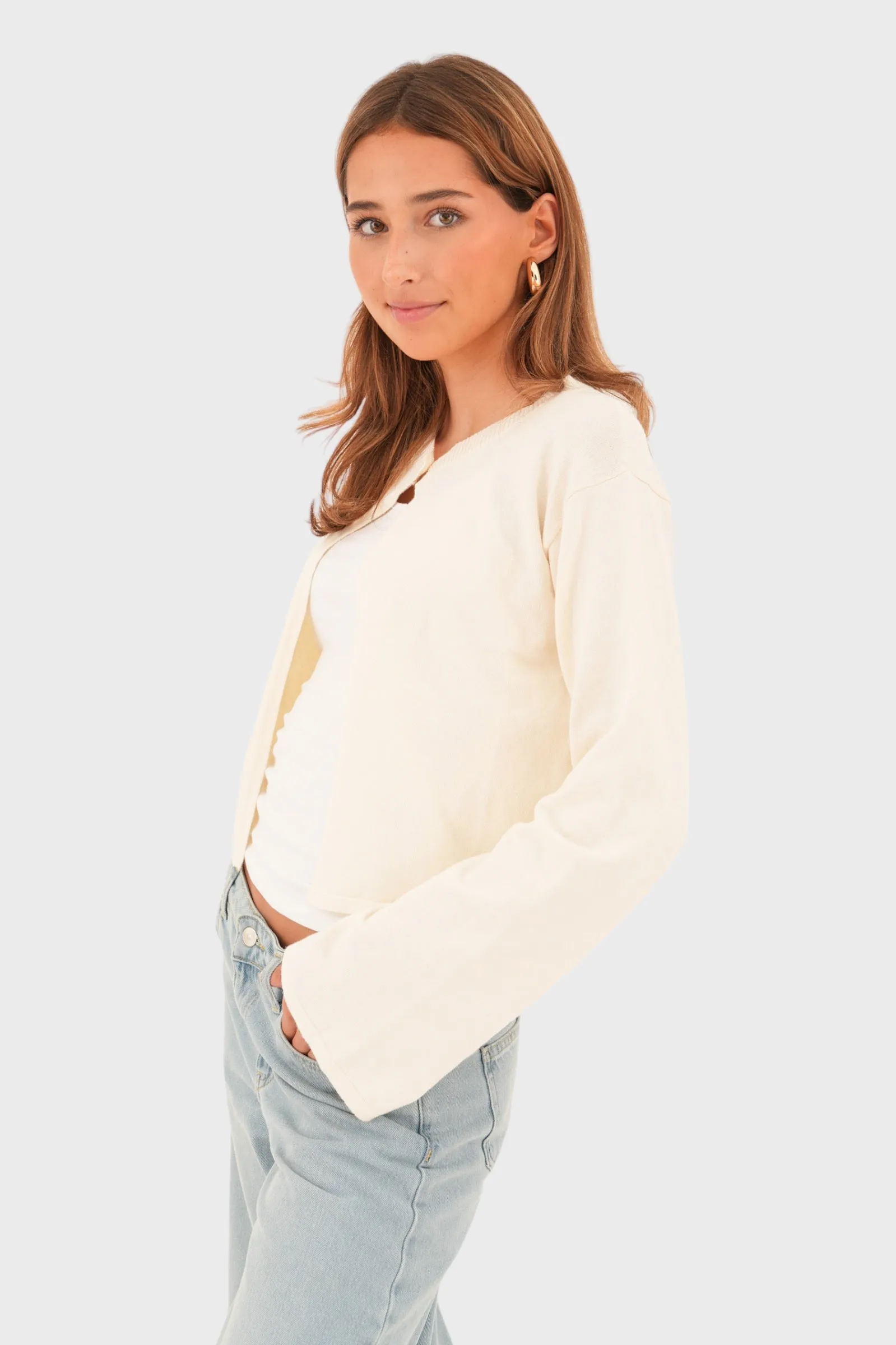 "Ellie" vest white sold by Meet Me There product image thumbnail 2