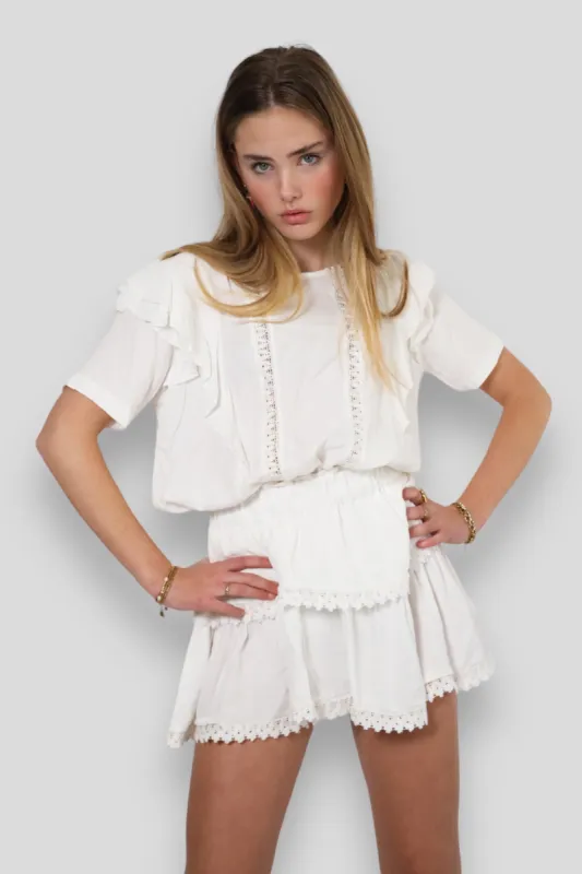 "Daylight" blouse white sold by Meet Me There