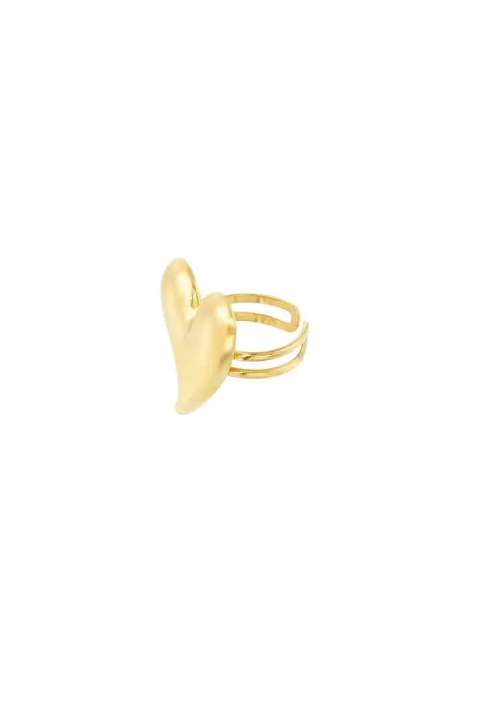 "Big heart" ring sold by Meet Me There product image thumbnail 2