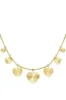"Big hearts" necklace gold sold by Meet Me There