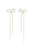 "Sparkly ribbon" earrings gold sold by Meet Me There