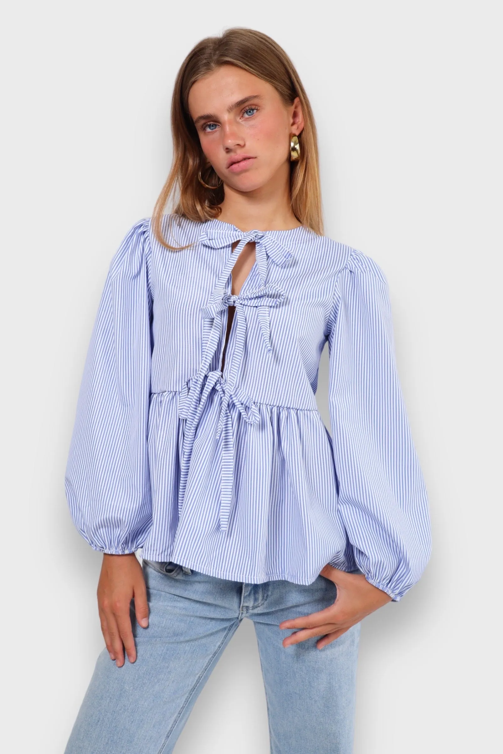 "Angel" blouse striped sold by Meet Me There product image thumbnail 2