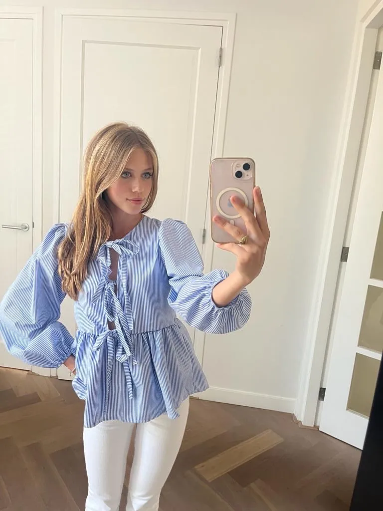 "Angel" blouse striped sold by Meet Me There product image thumbnail 5