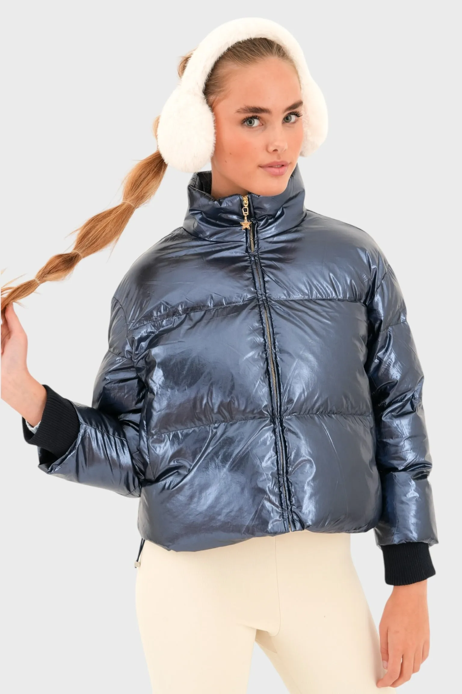 "Frosty" puffer navy sold by Meet Me There product image thumbnail 3