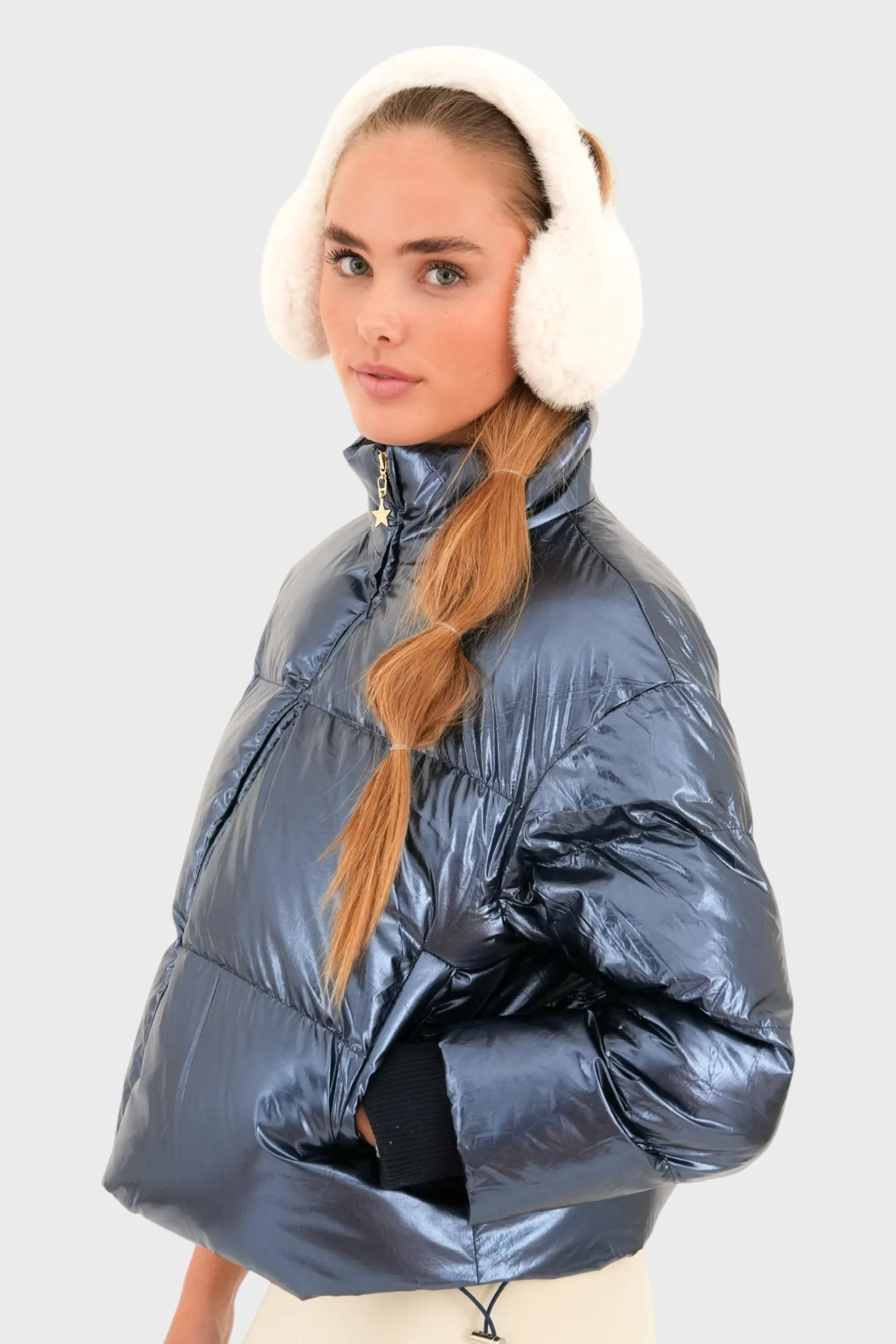 "Frosty" puffer navy sold by Meet Me There product image thumbnail 2