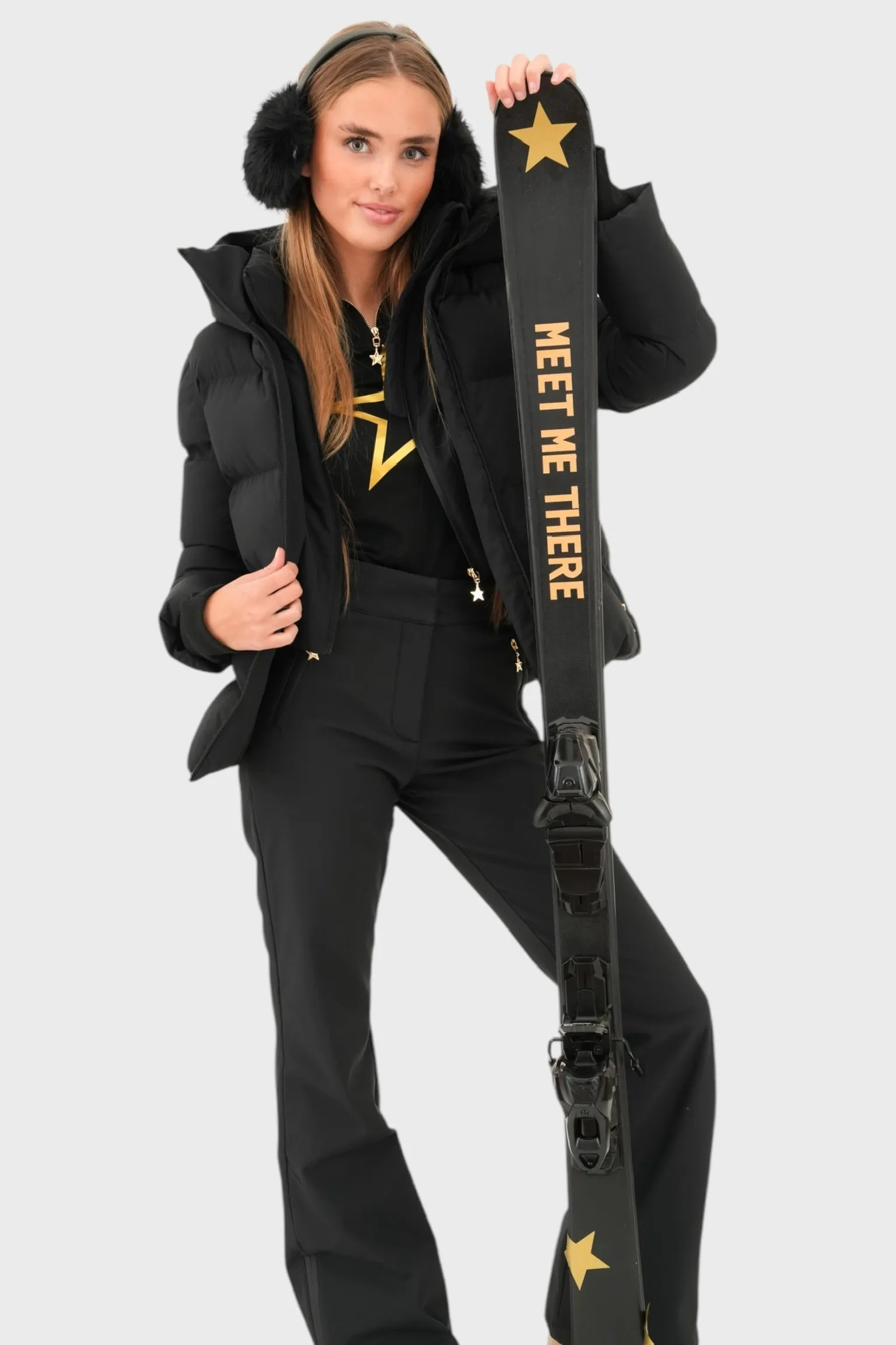 "Snowfall" ski jacket black sold by Meet Me There product image thumbnail 2