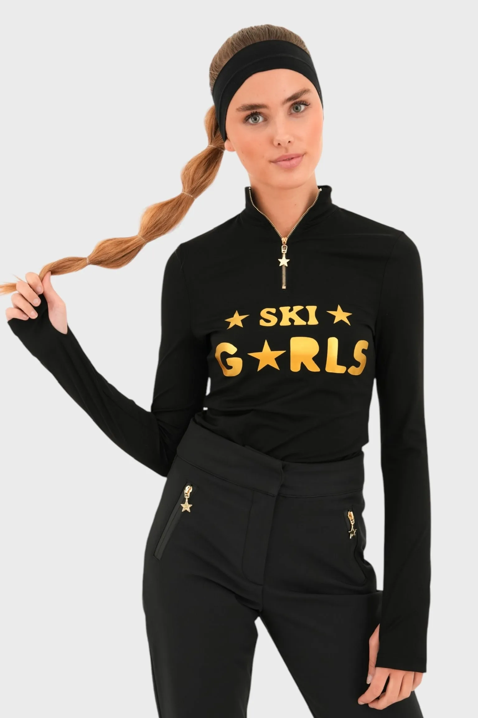 "Ski girls" ski pully black sold by Meet Me There product image thumbnail 2