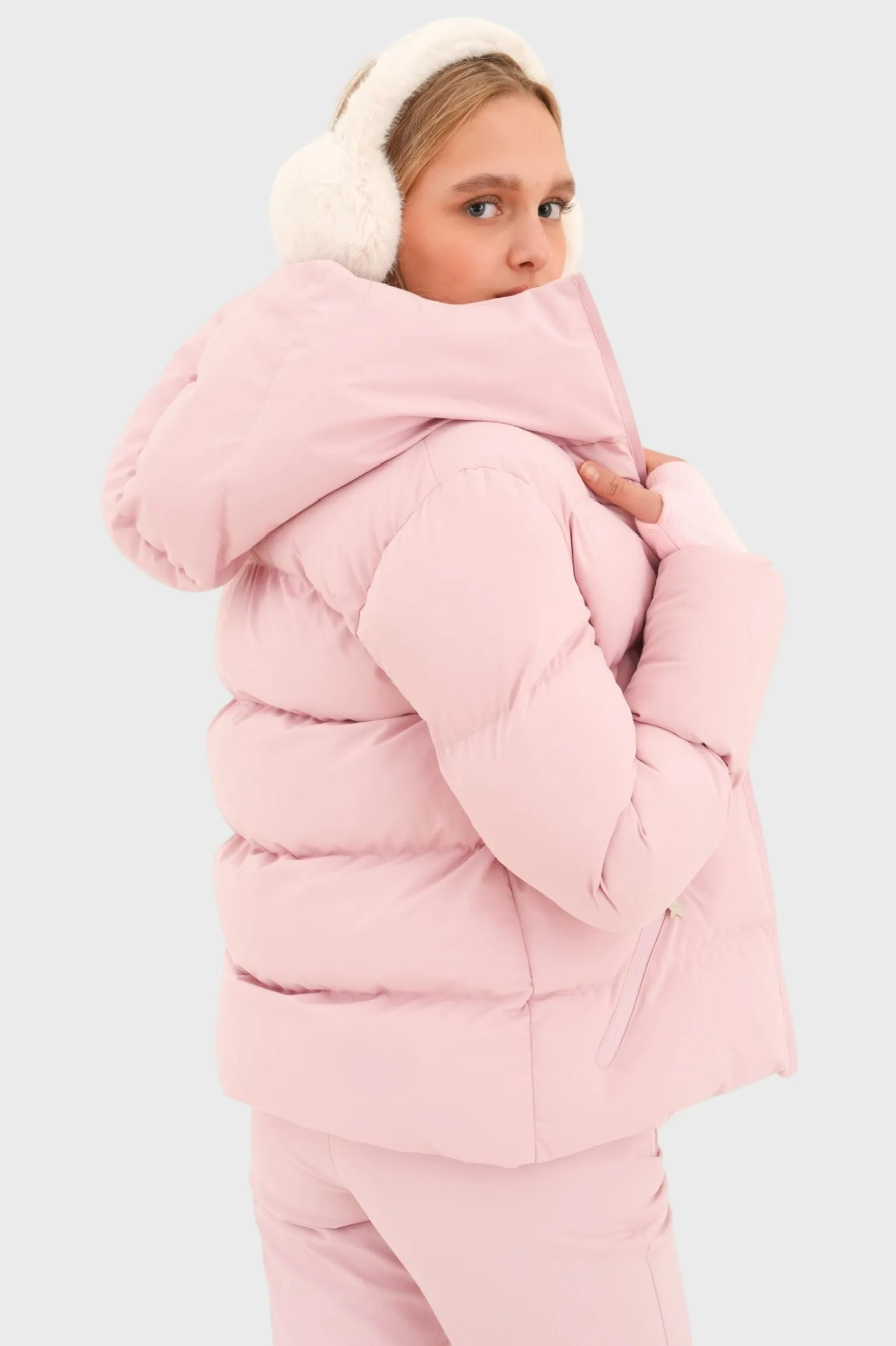 "Snowfall" ski jacket pink sold by Meet Me There product image thumbnail 2
