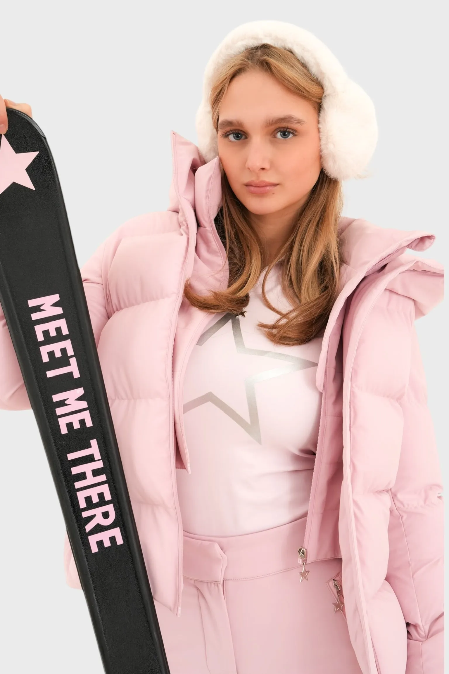 "Stargirl" ski pully pink sold by Meet Me There product image thumbnail 2