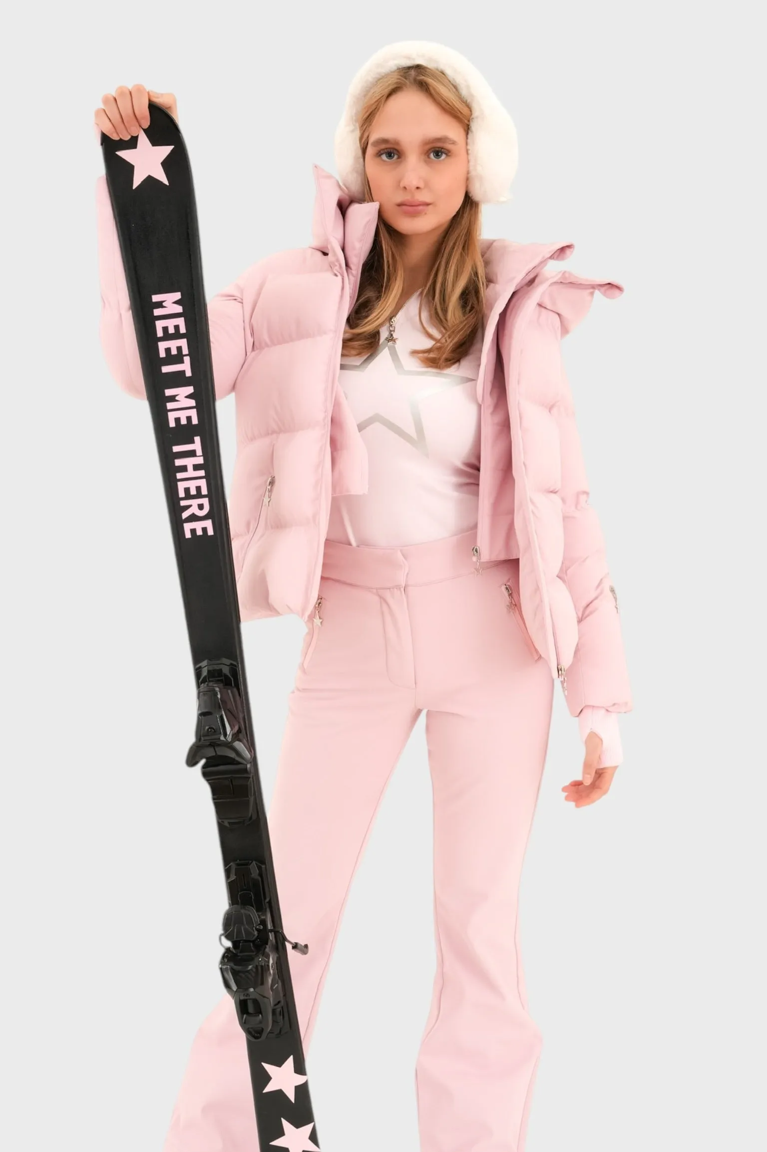 "Stargirl" ski pully pink sold by Meet Me There product image thumbnail 3