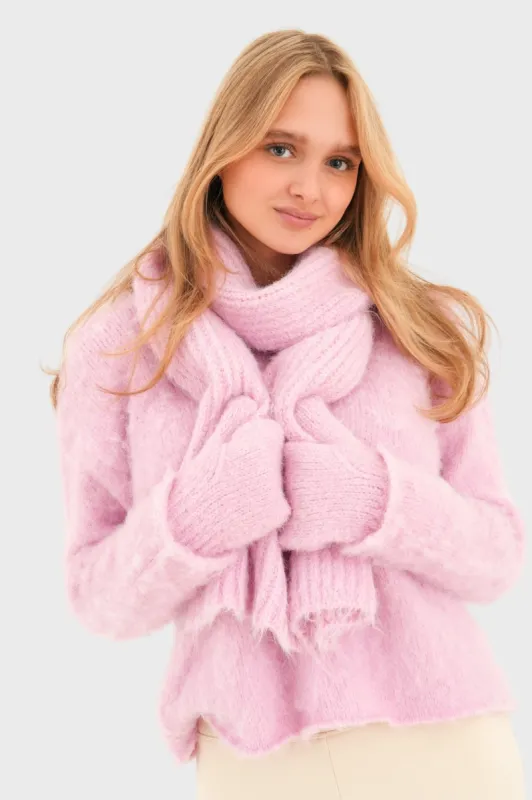 "Cosy" scarf pink sold by Meet Me There