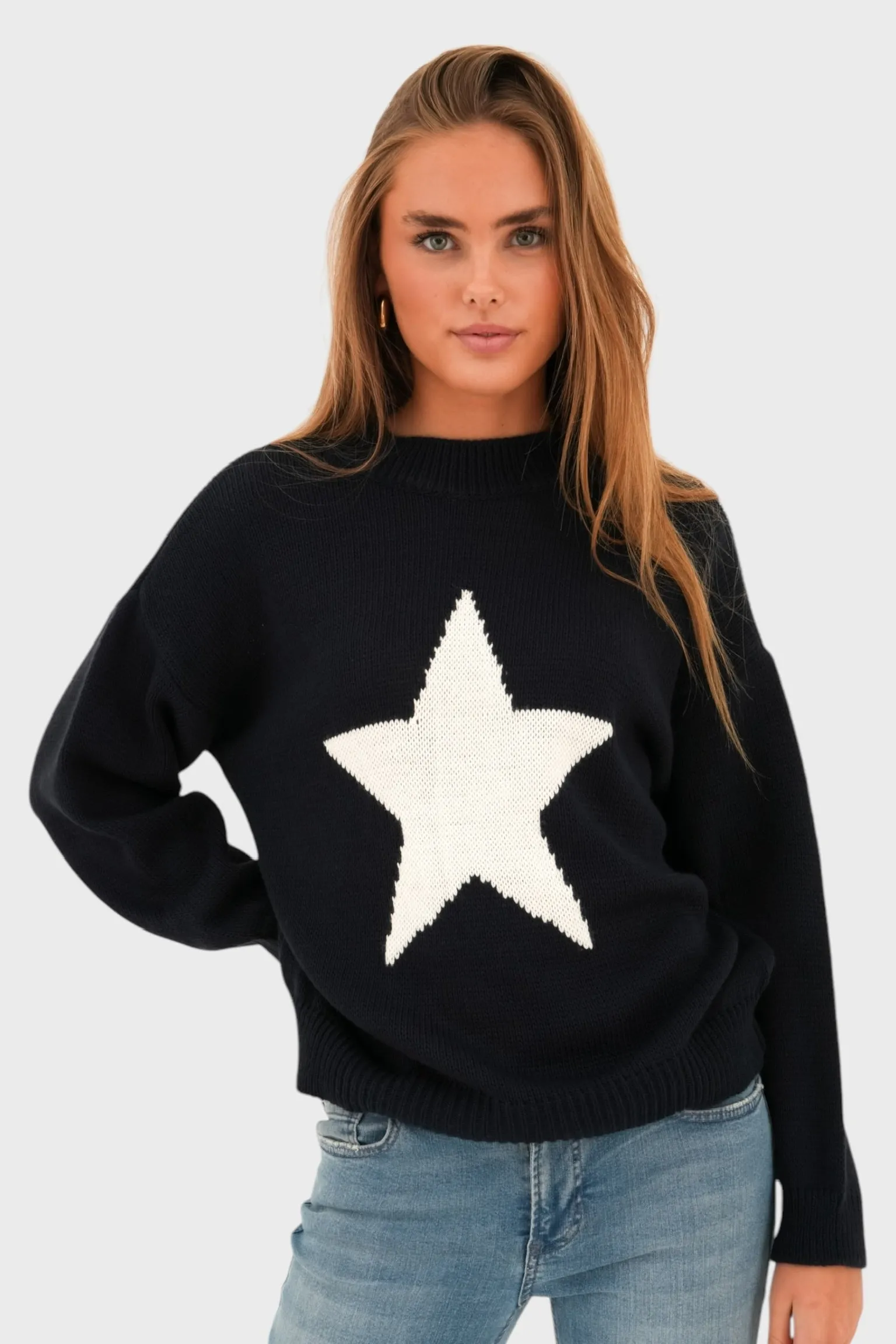 "Big star" sweater navy sold by Meet Me There product image thumbnail 2