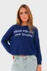"Meet me in the snow" sweater blue sold by Meet Me There