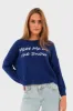 "Meet me in the snow" sweater blue sold by Meet Me There