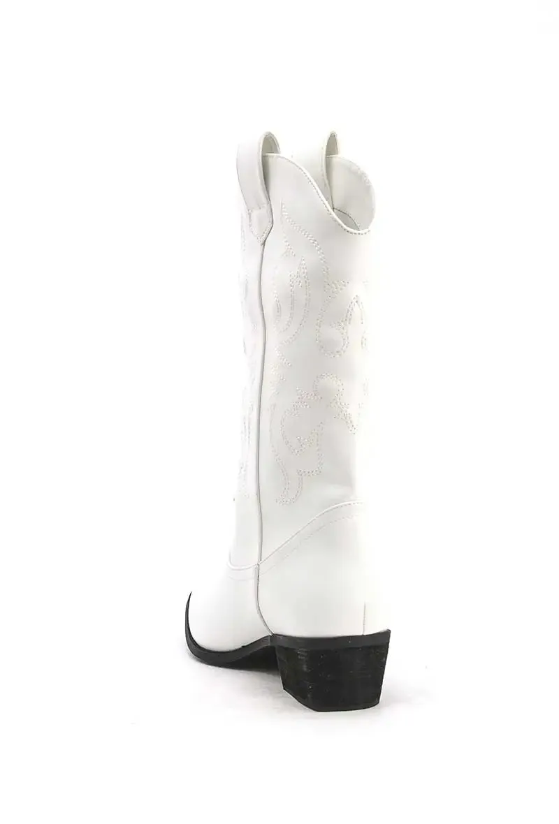 "Cowboy" boots white sold by Meet Me There product image thumbnail 3