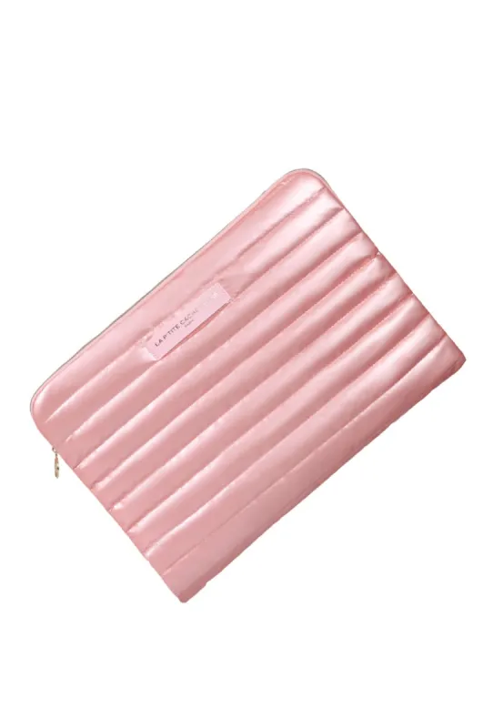"Shiny" laptop case pink sold by Meet Me There
