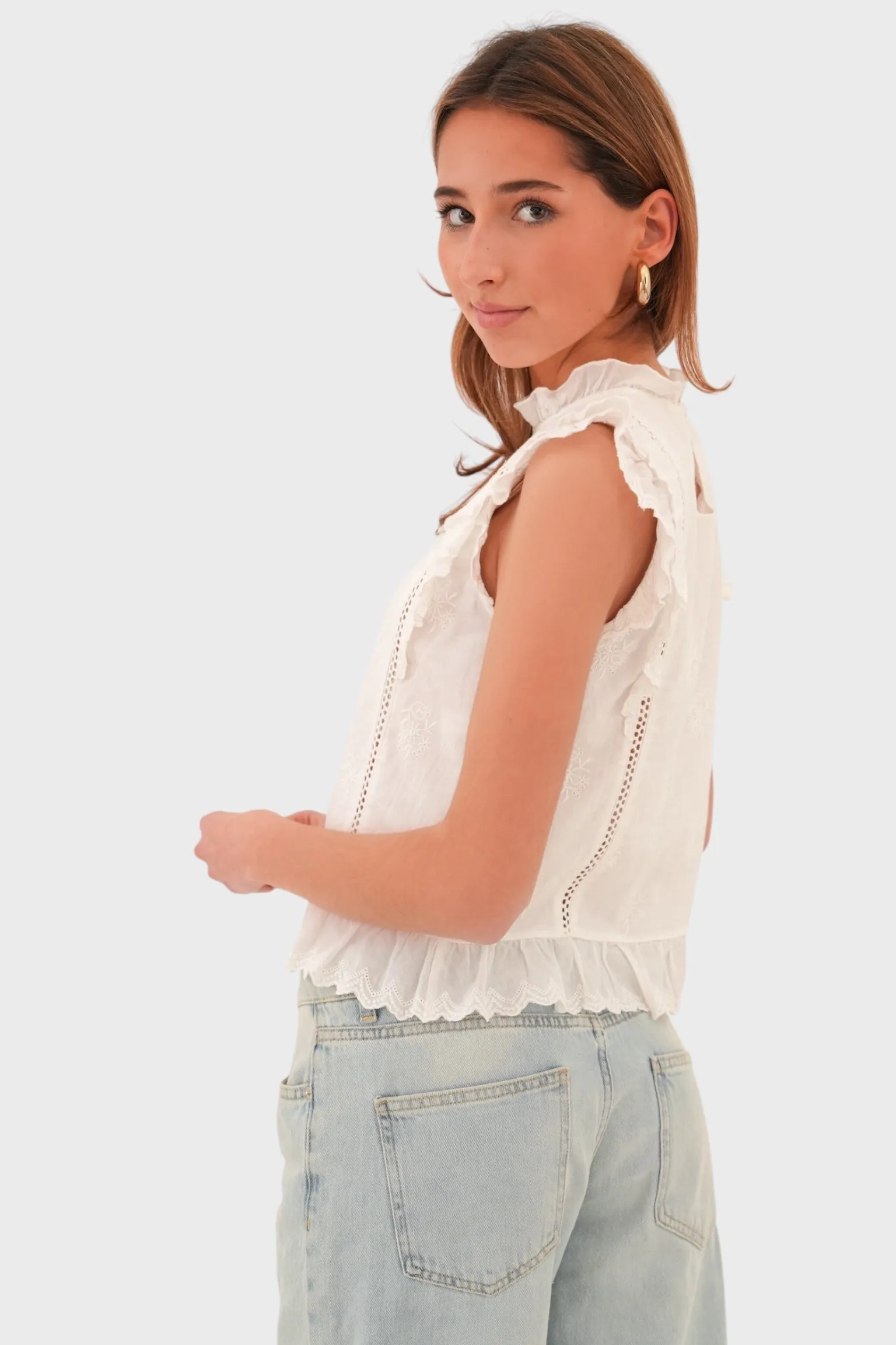 "Beloved" blouse white sold by Meet Me There product image thumbnail 2