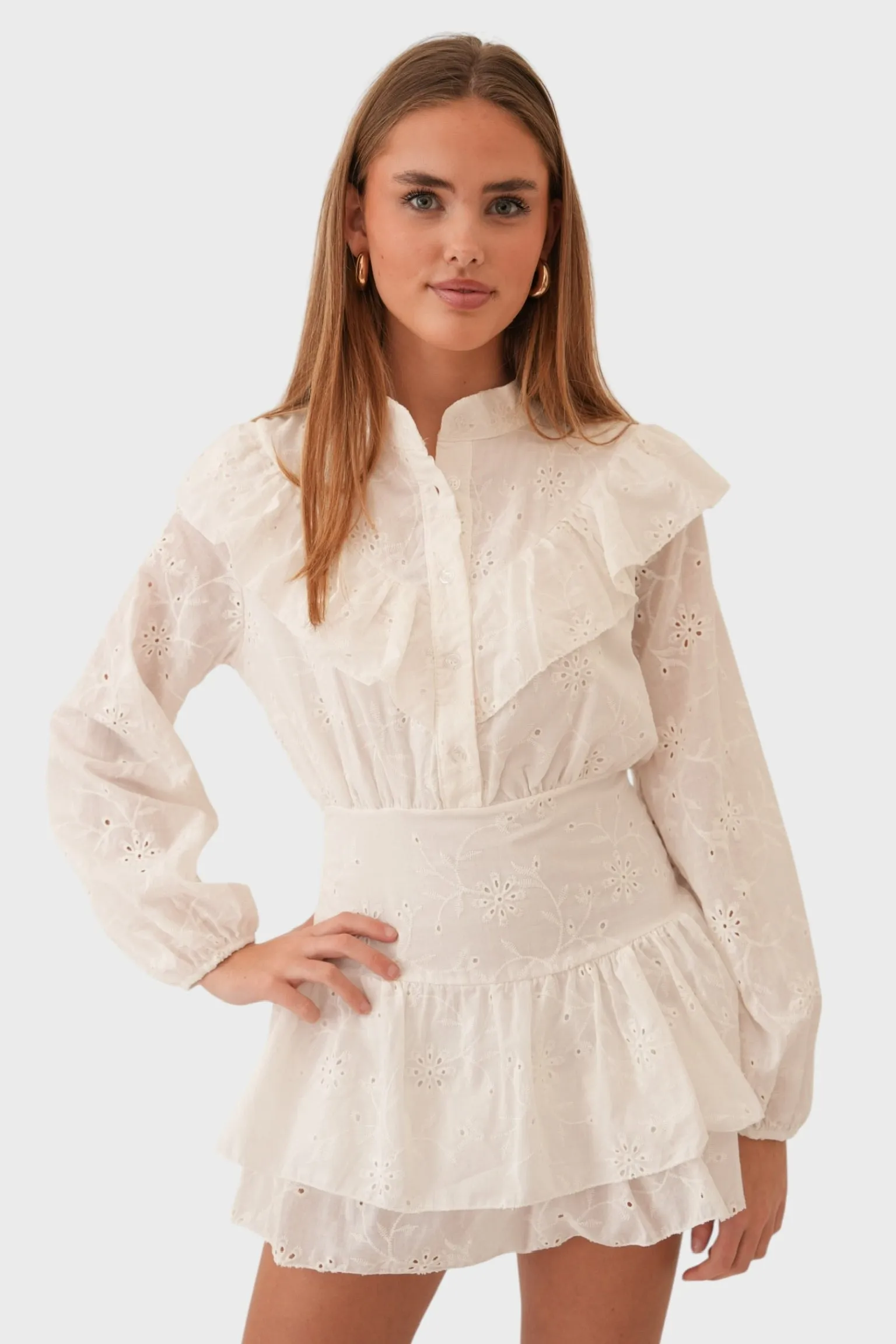 "Toscane" dress white sold by Meet Me There