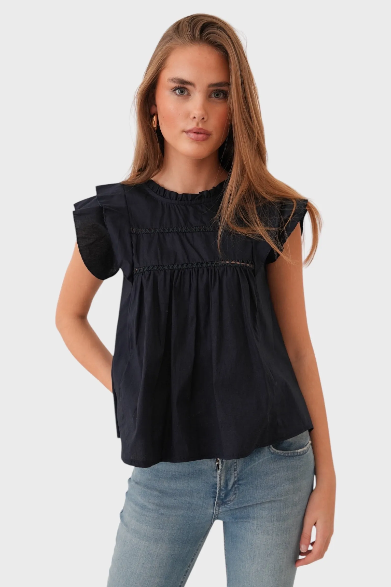 "Dreamy blouse" navy sold by Meet Me There