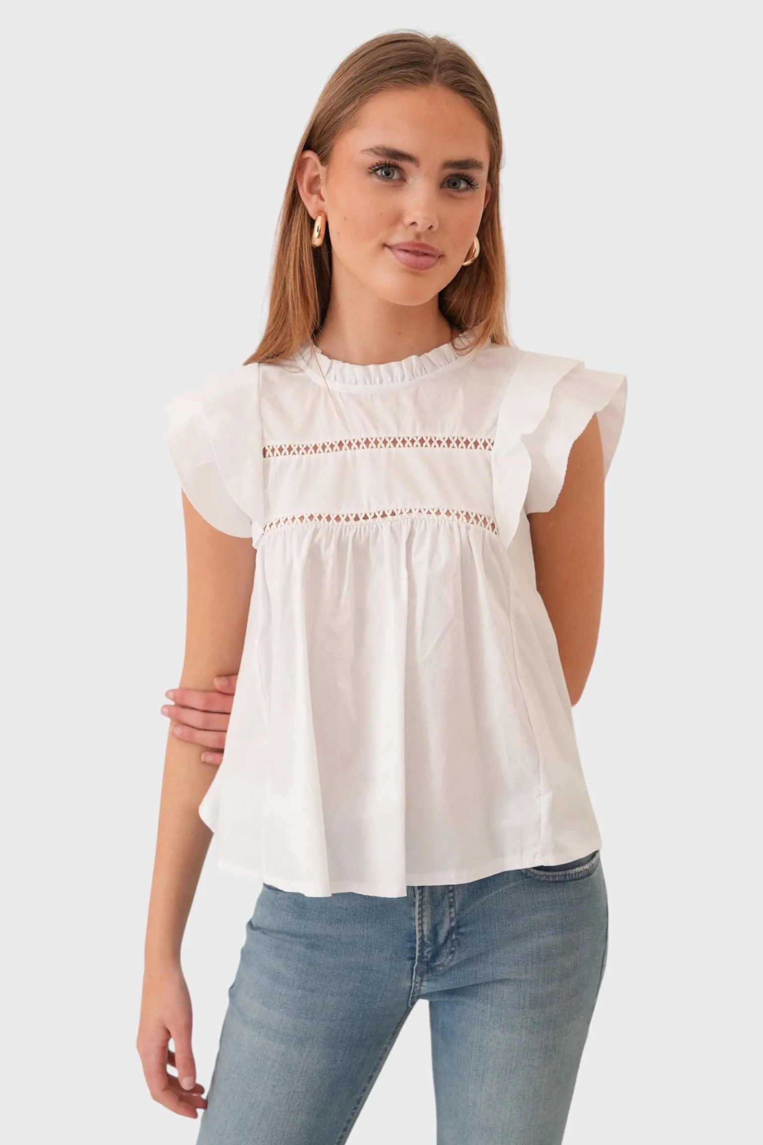 “Dreamy” blouse white sold by Meet Me There product image thumbnail 2