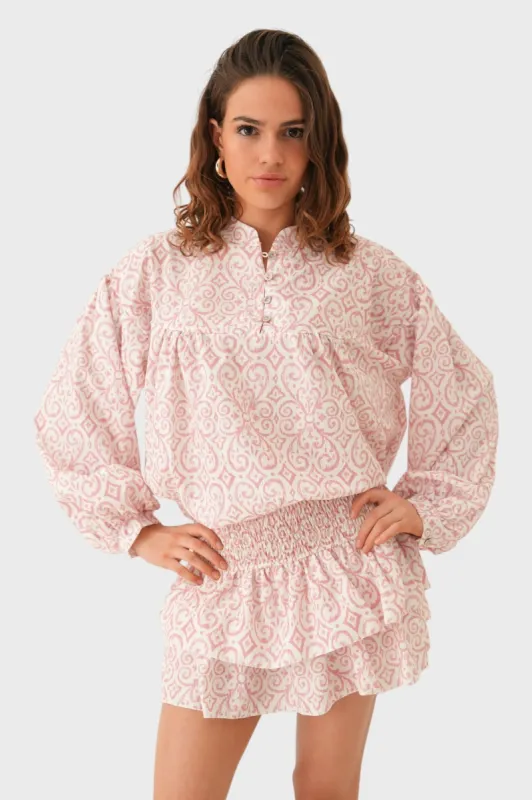 "Florence" blouse pink sold by Meet Me There