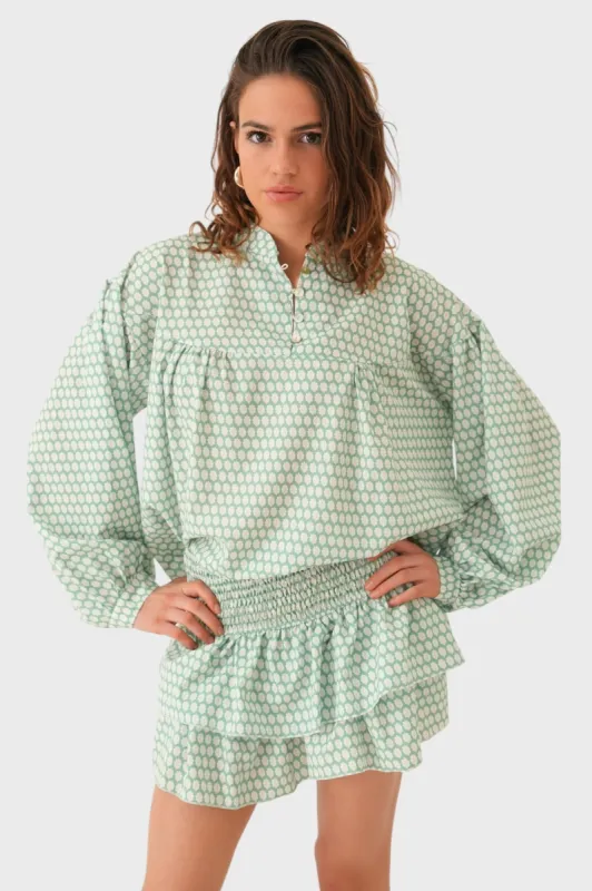 "Lagos" blouse sold by Meet Me There