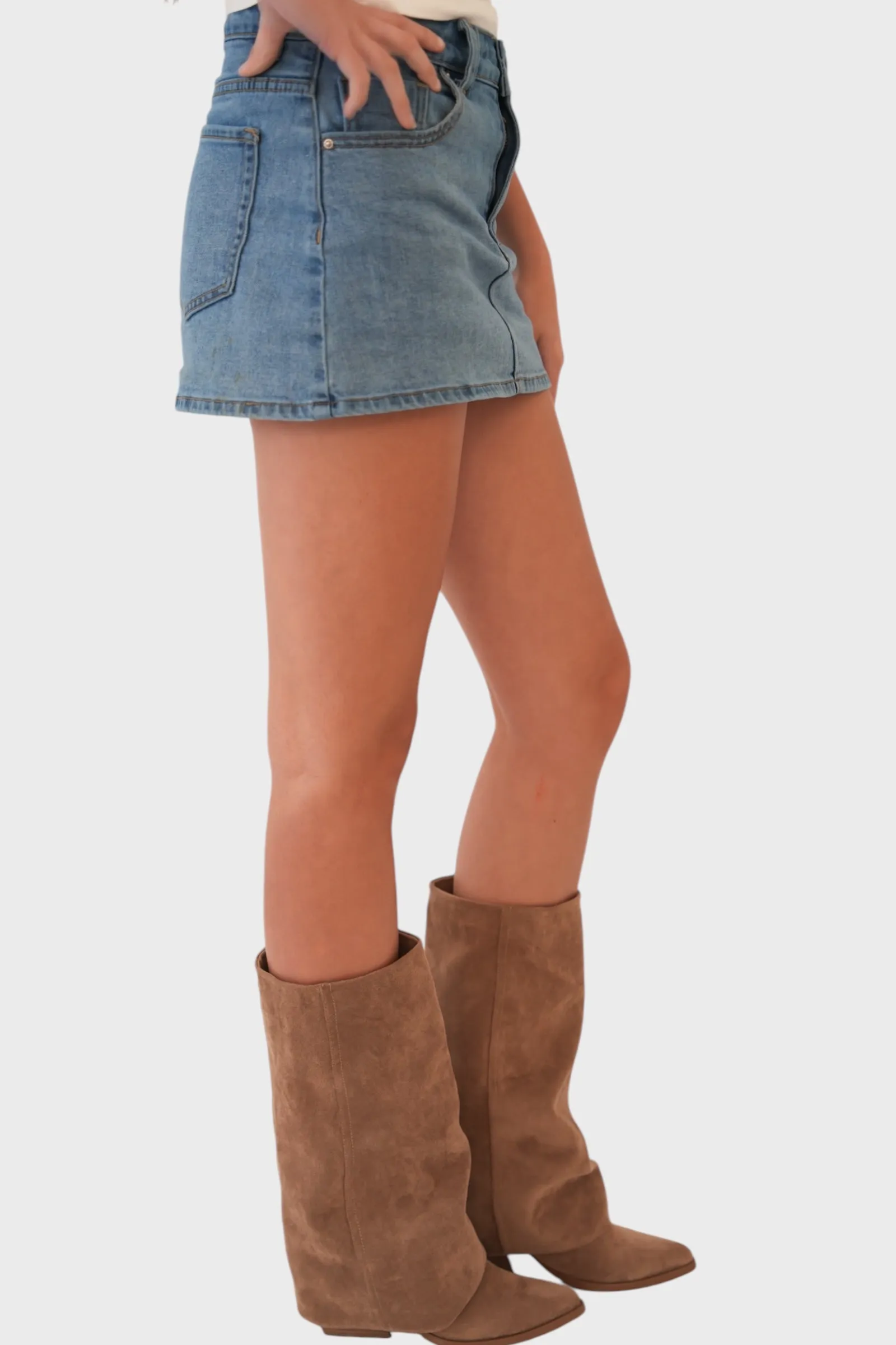 "Suede" boots taupe sold by Meet Me There product image thumbnail 3