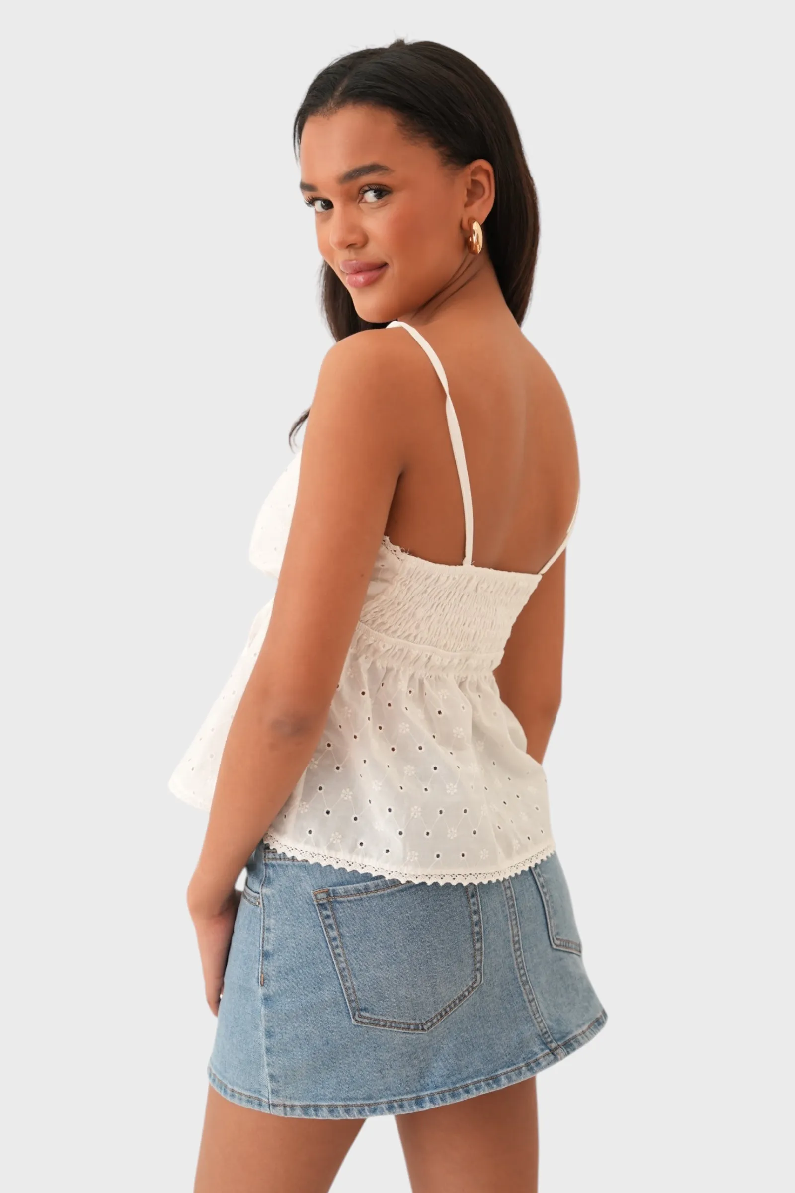 "Wavy" top white sold by Meet Me There product image thumbnail 2
