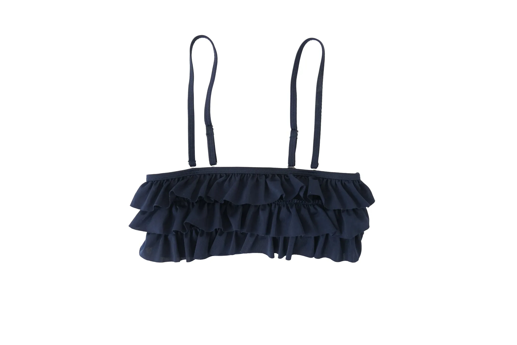 "Ruffle" bikini top navy sold by Meet Me There product image thumbnail 2