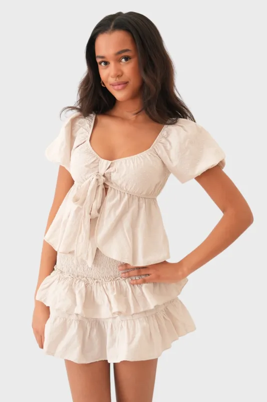 "Sophie" skirt beige sold by Meet Me There