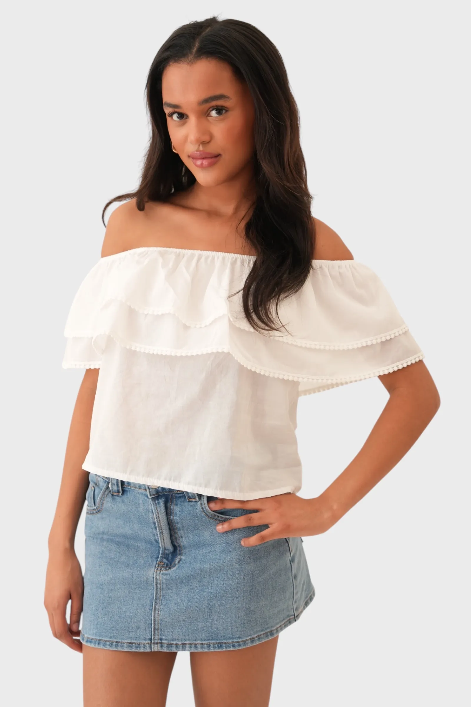 "Como" blouse white sold by Meet Me There product image thumbnail 2