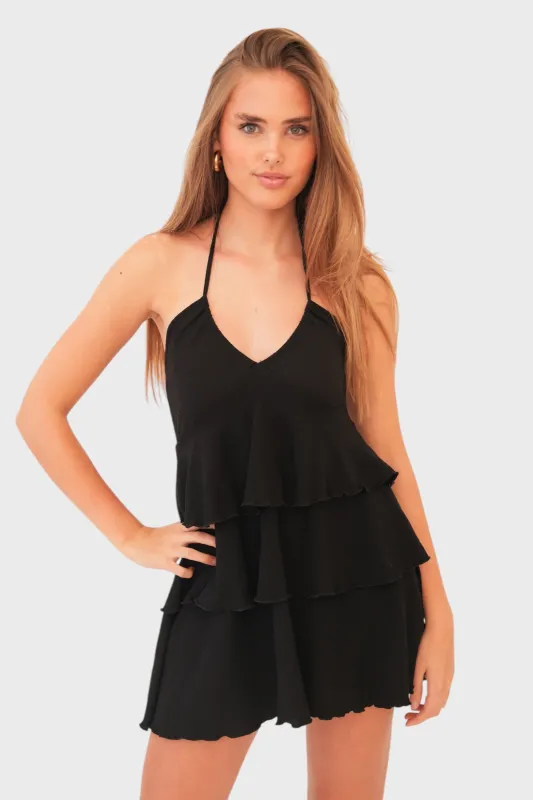 "Costa" dress black sold by Meet Me There