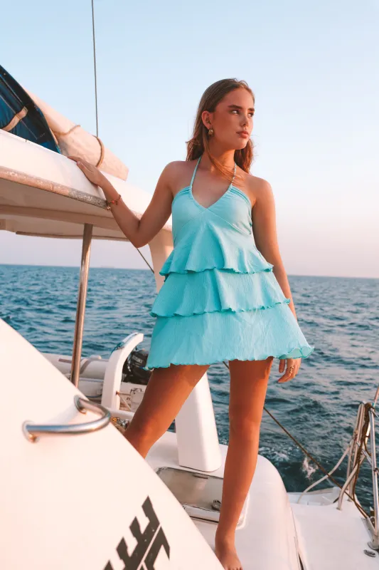 "Costa" dress blue sold by Meet Me There