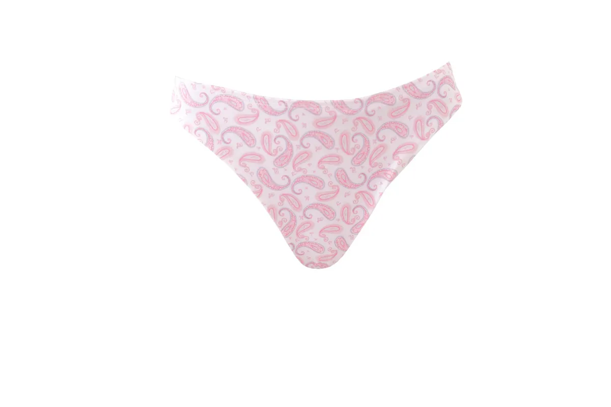 "Bloom" bikini bottom pink sold by Meet Me There