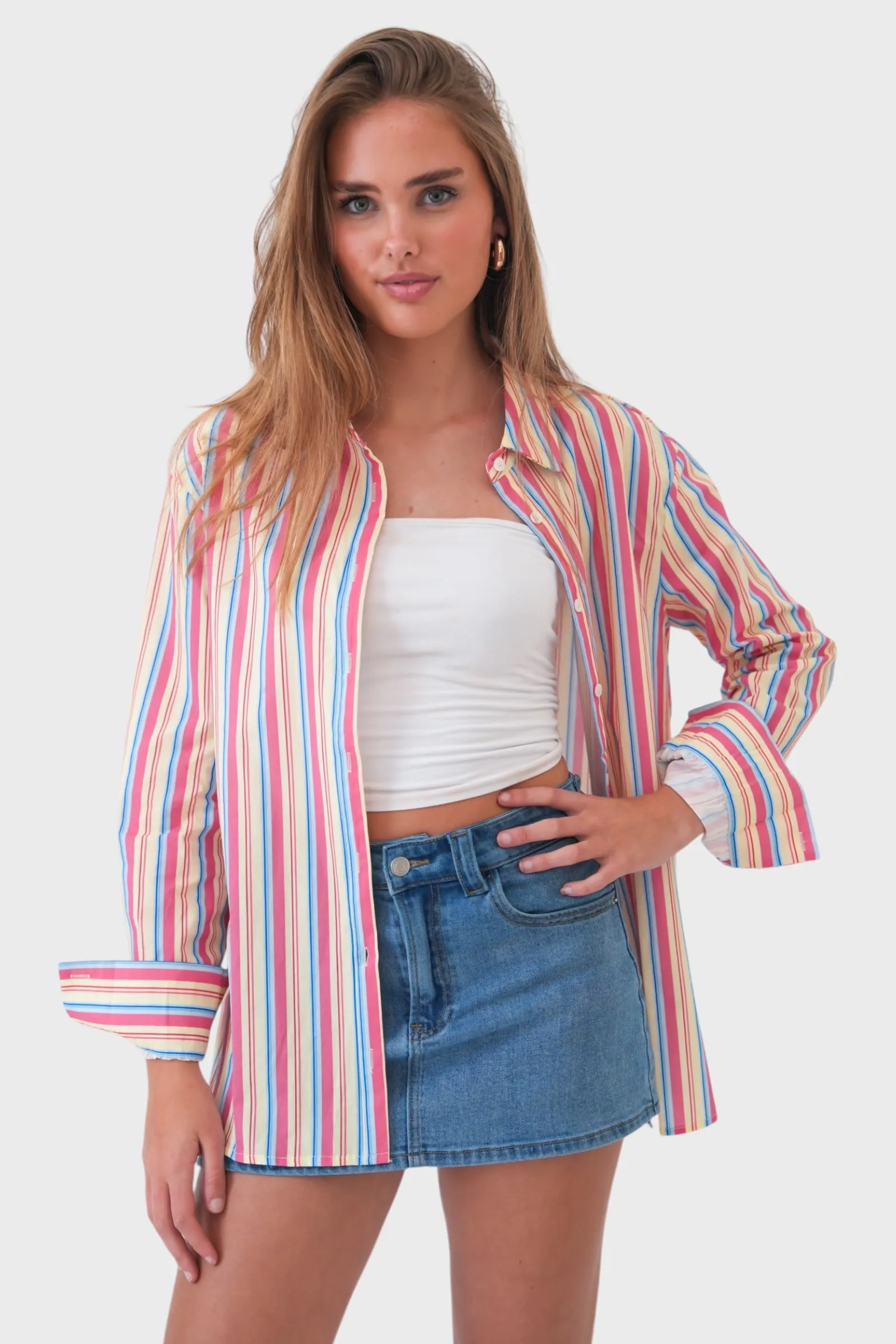 "Azul" blouse striped sold by Meet Me There