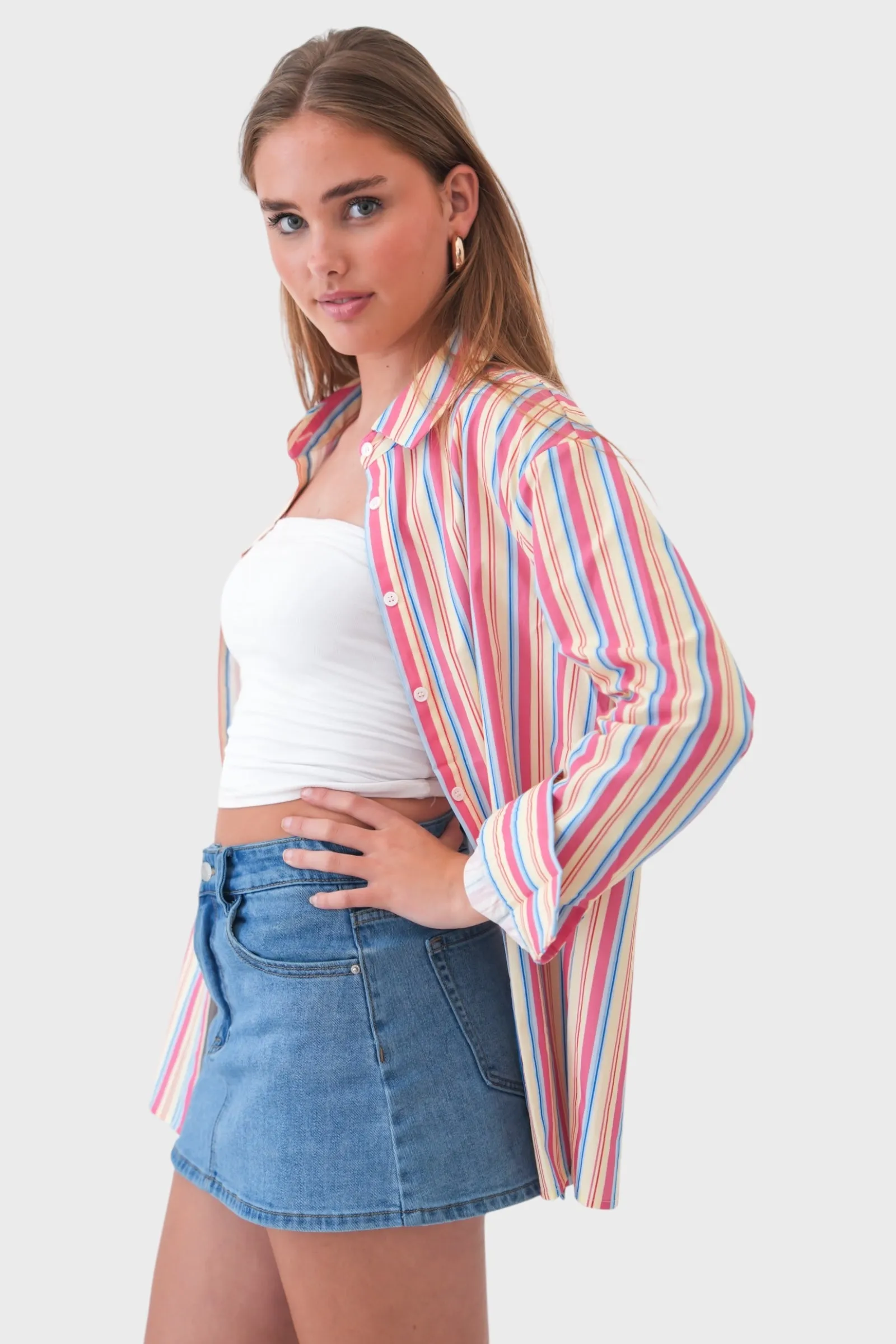 "Azul" blouse striped sold by Meet Me There product image thumbnail 2