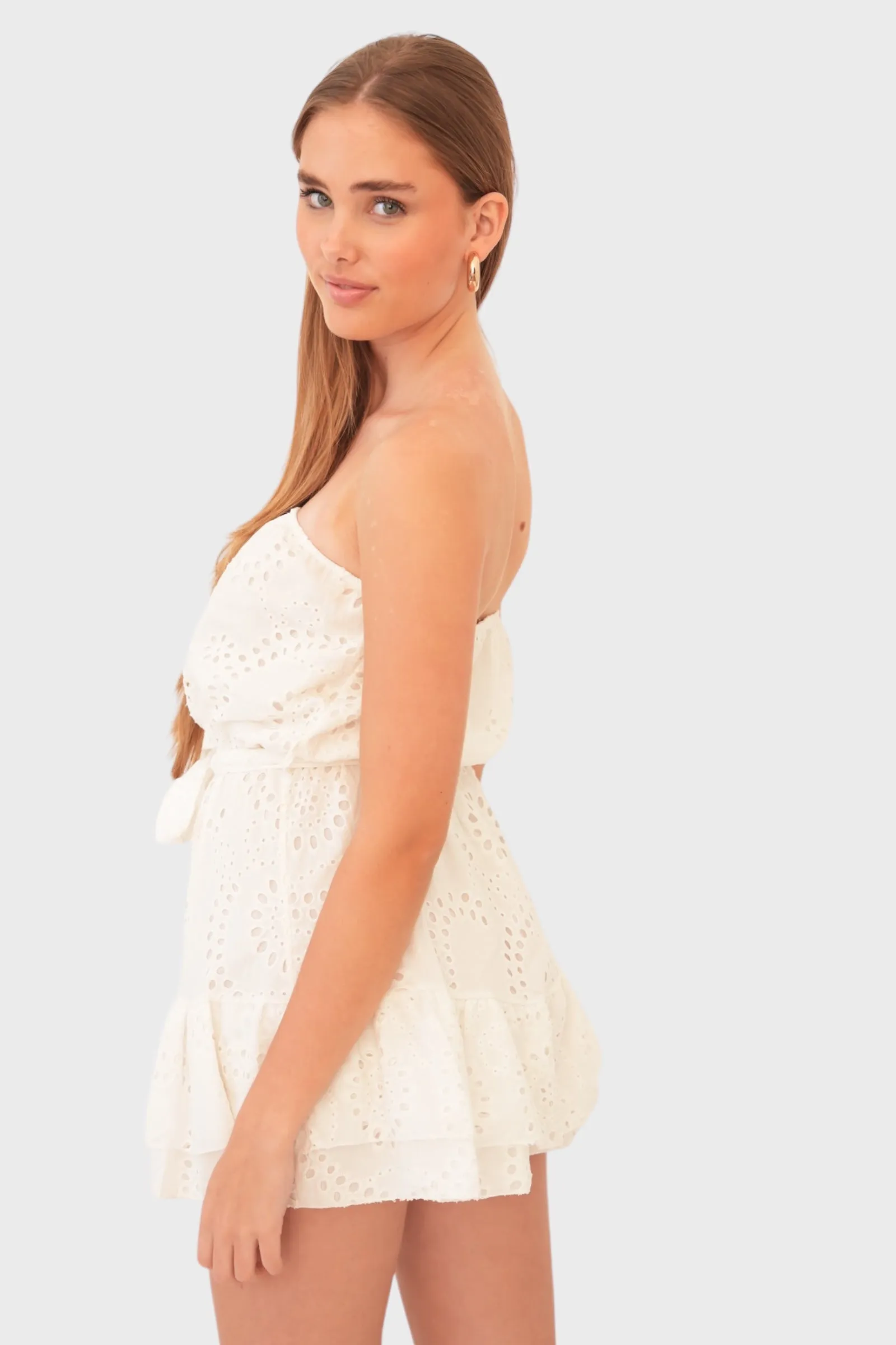 "Sunshine" playsuit white sold by Meet Me There product image thumbnail 2