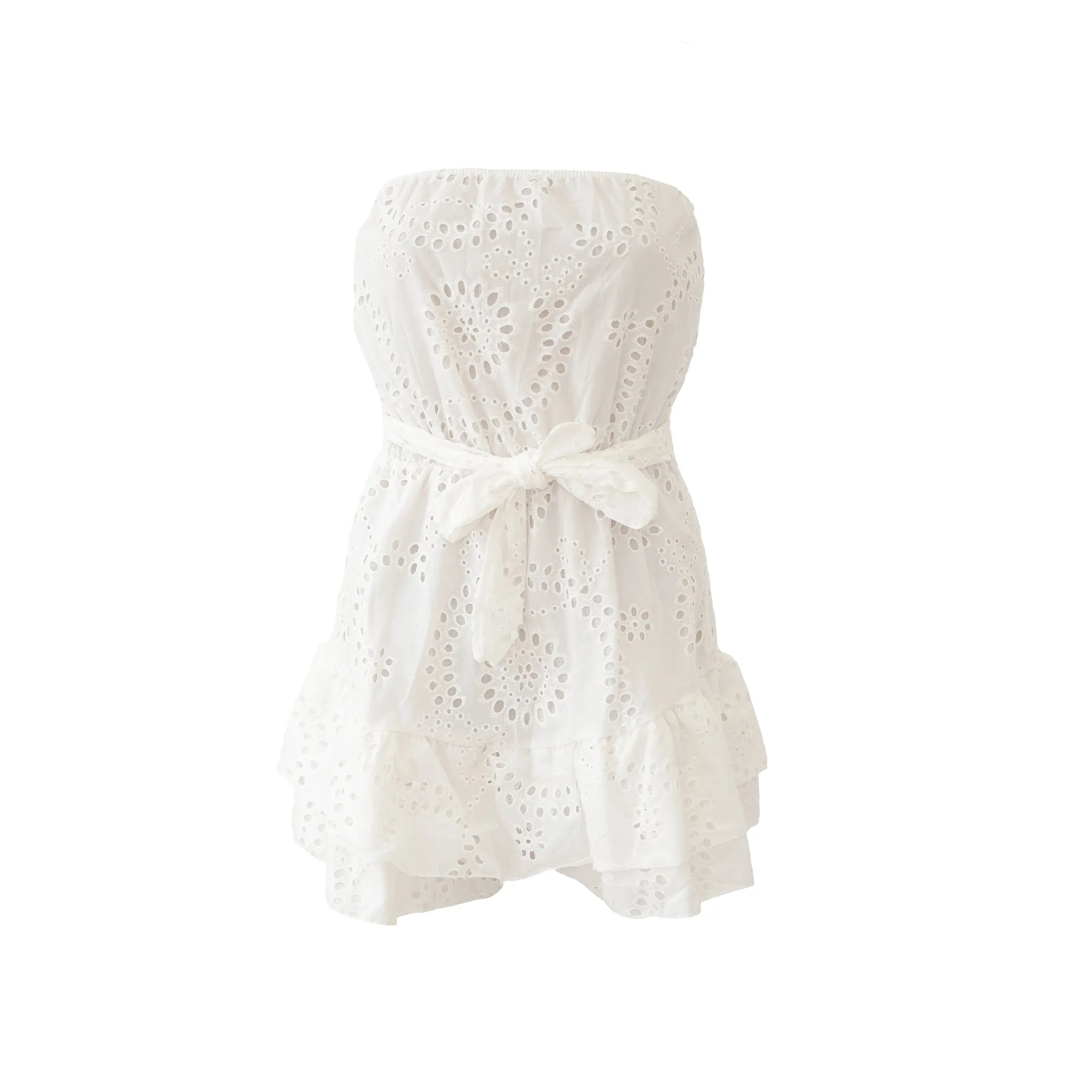"Sunshine" playsuit white sold by Meet Me There product image thumbnail 4
