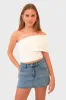 "Daylight" top white sold by Meet Me There