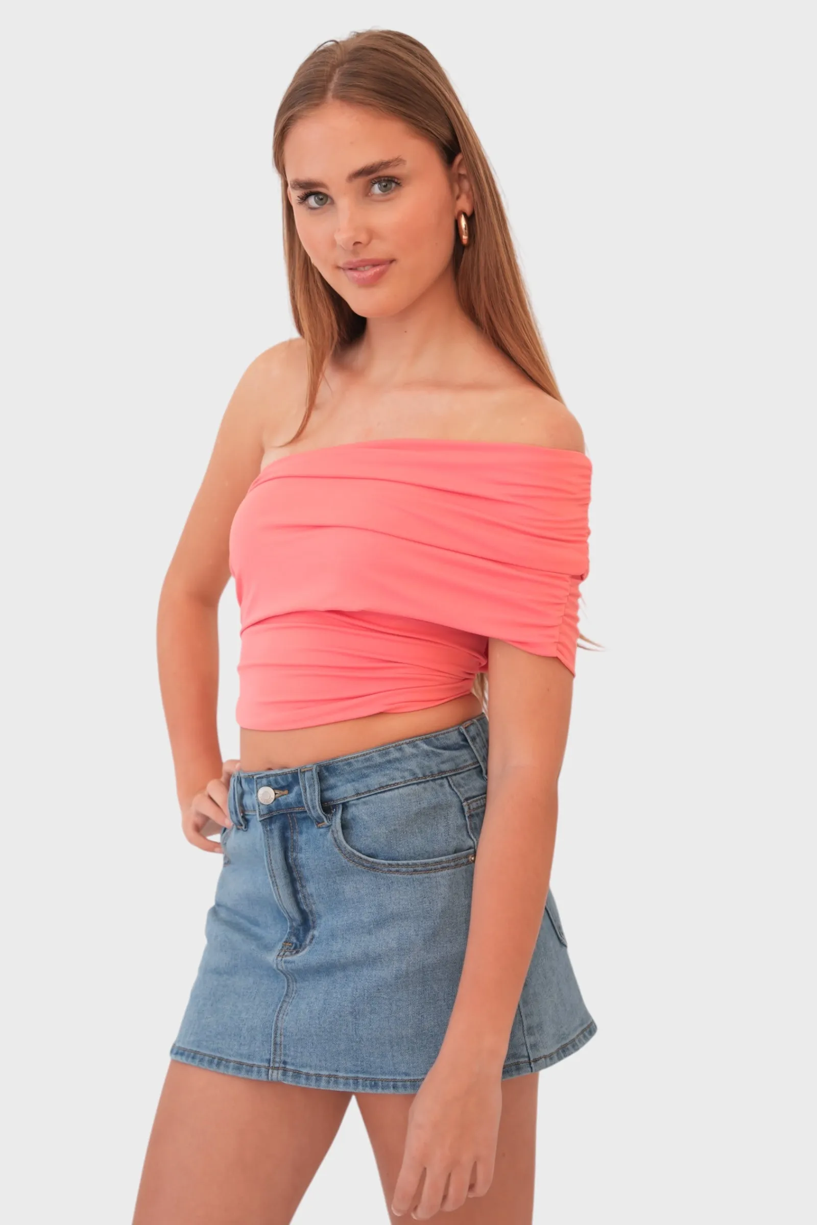 "Daylight" top coral sold by Meet Me There product image thumbnail 2