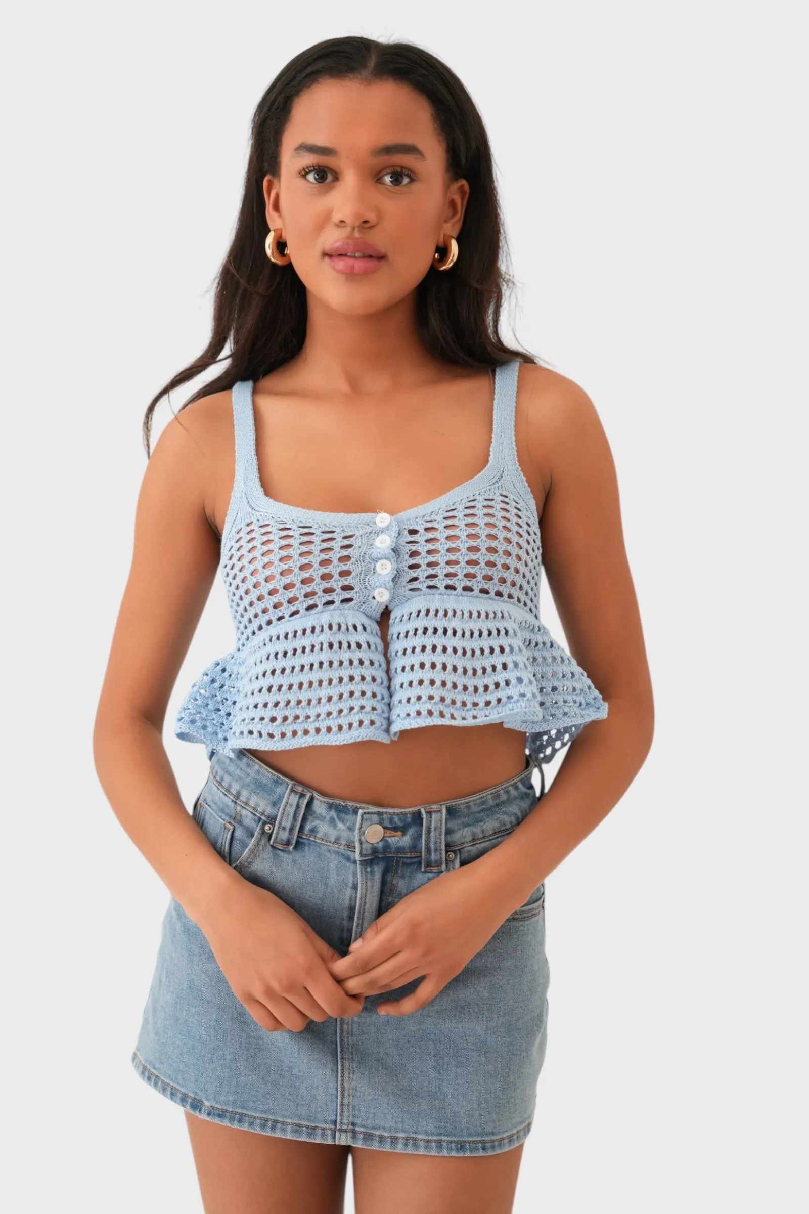 "Mallorca" top blue sold by Meet Me There product image thumbnail 2