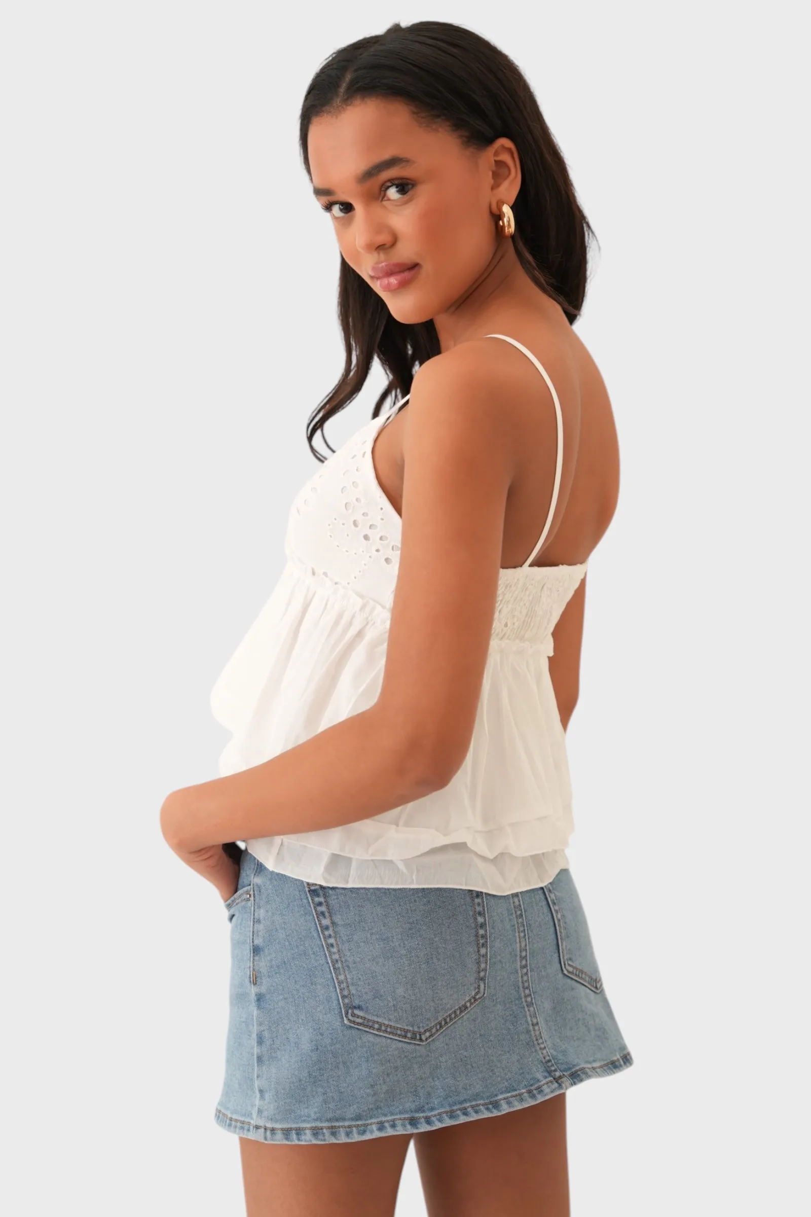 "Bella" top white sold by Meet Me There product image thumbnail 2