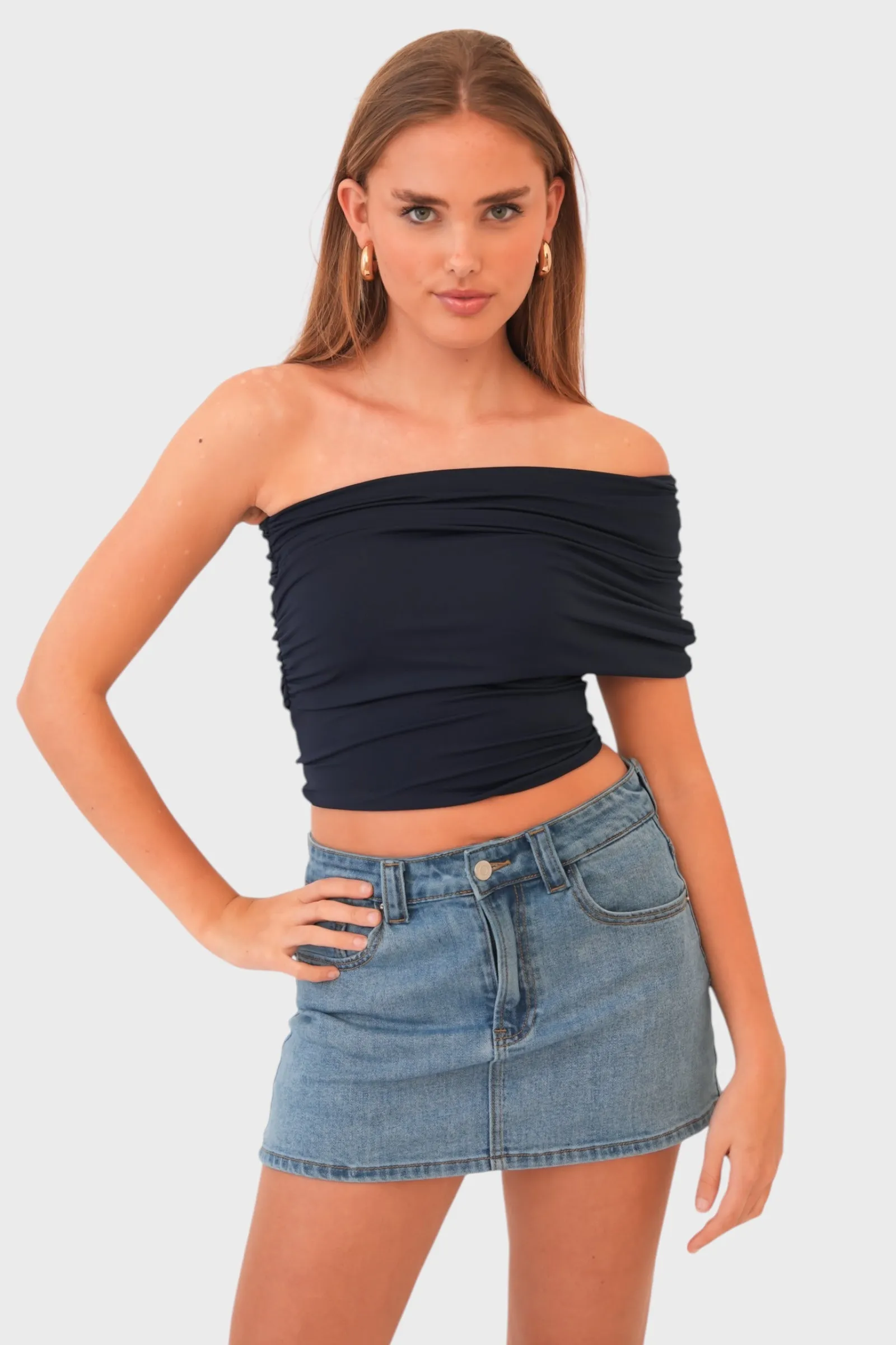 "Daylight" top navy sold by Meet Me There