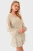 "Olivia" blouse beige sold by Meet Me There