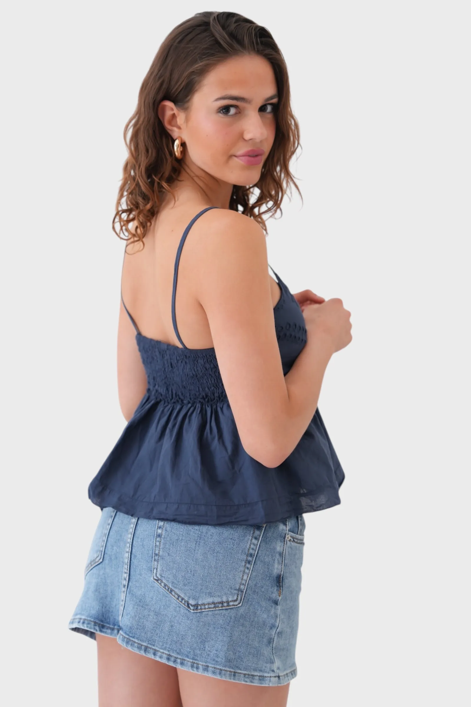 "Bella" top navy sold by Meet Me There product image thumbnail 2