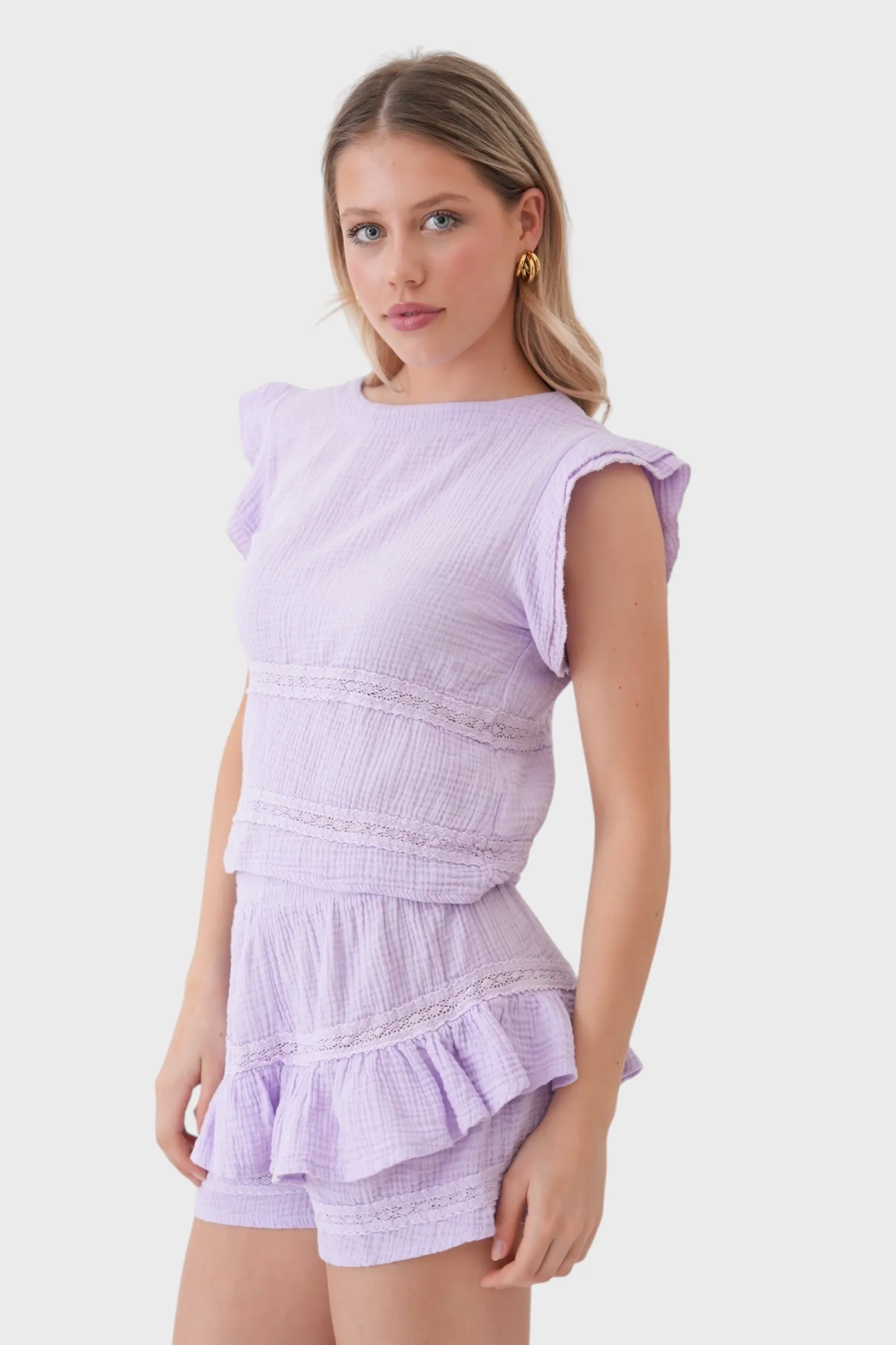 "Junies" top lila sold by Meet Me There product image thumbnail 3