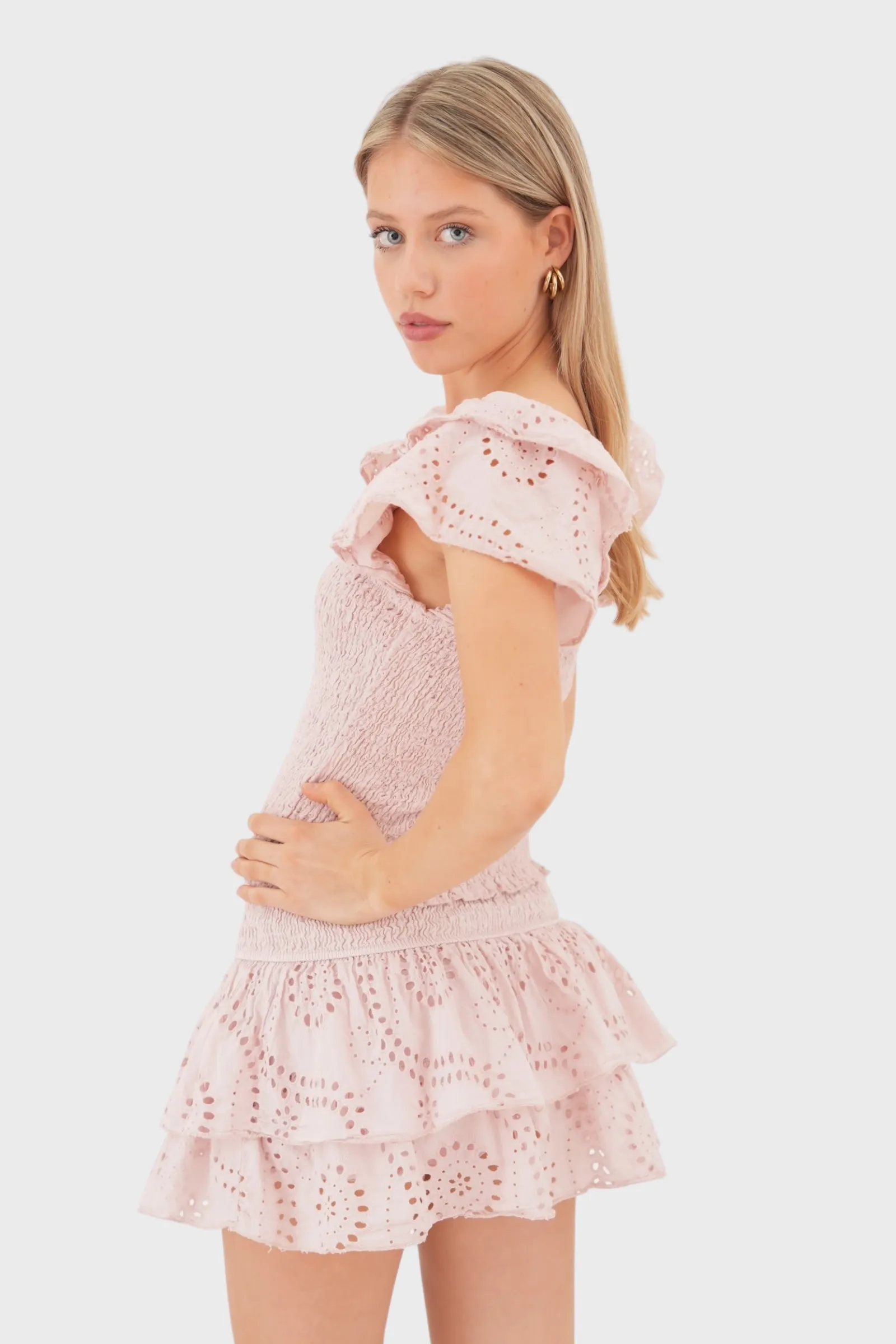 "Daydream" ruffle top pink sold by Meet Me There product image thumbnail 5