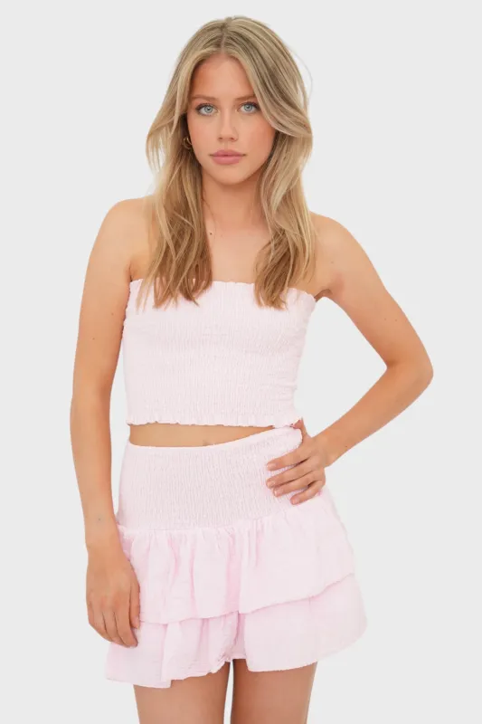 "Capri" skirt light pink sold by Meet Me There