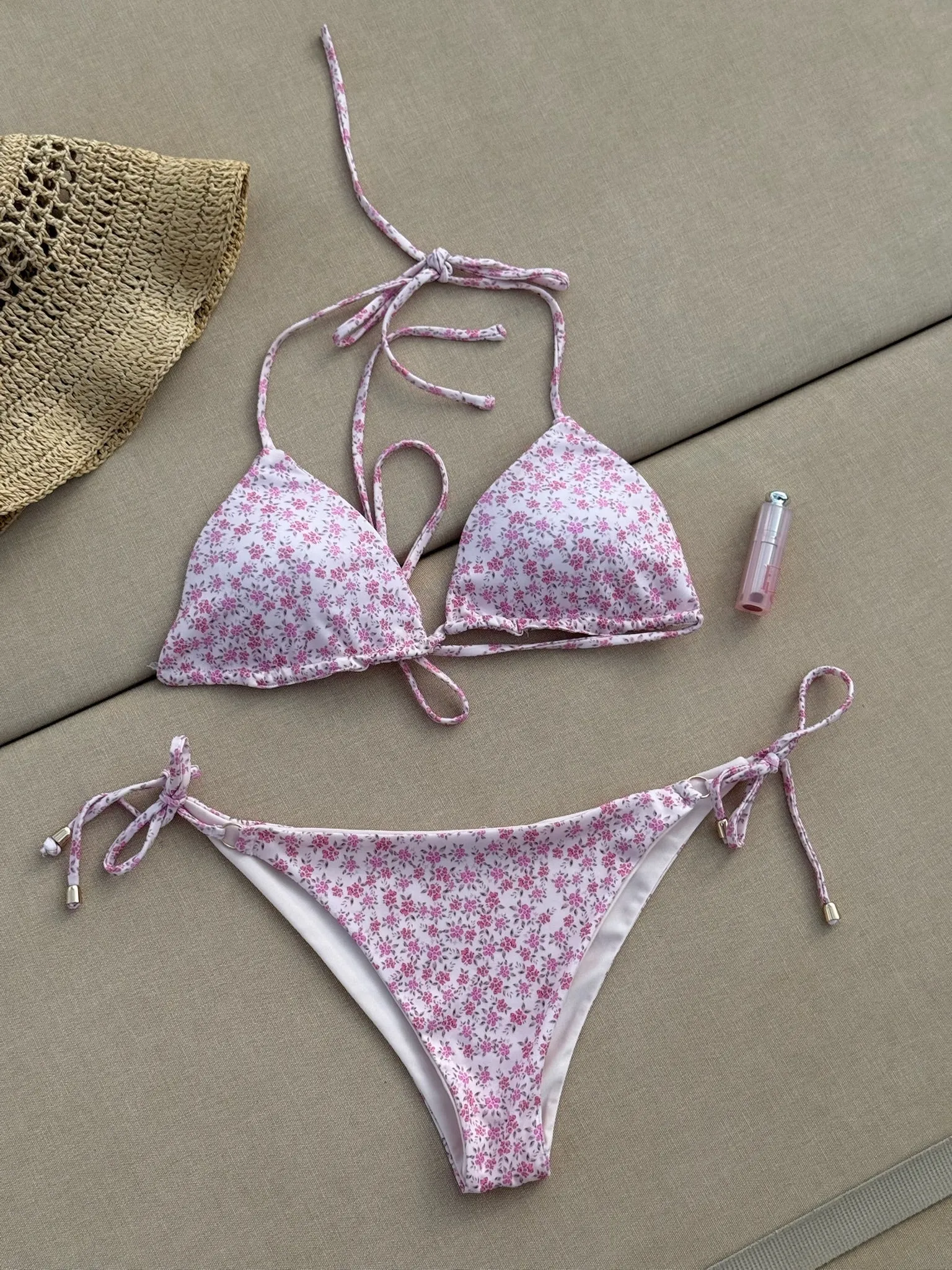 "Bliss" bikini top pink sold by Meet Me There product image thumbnail 2